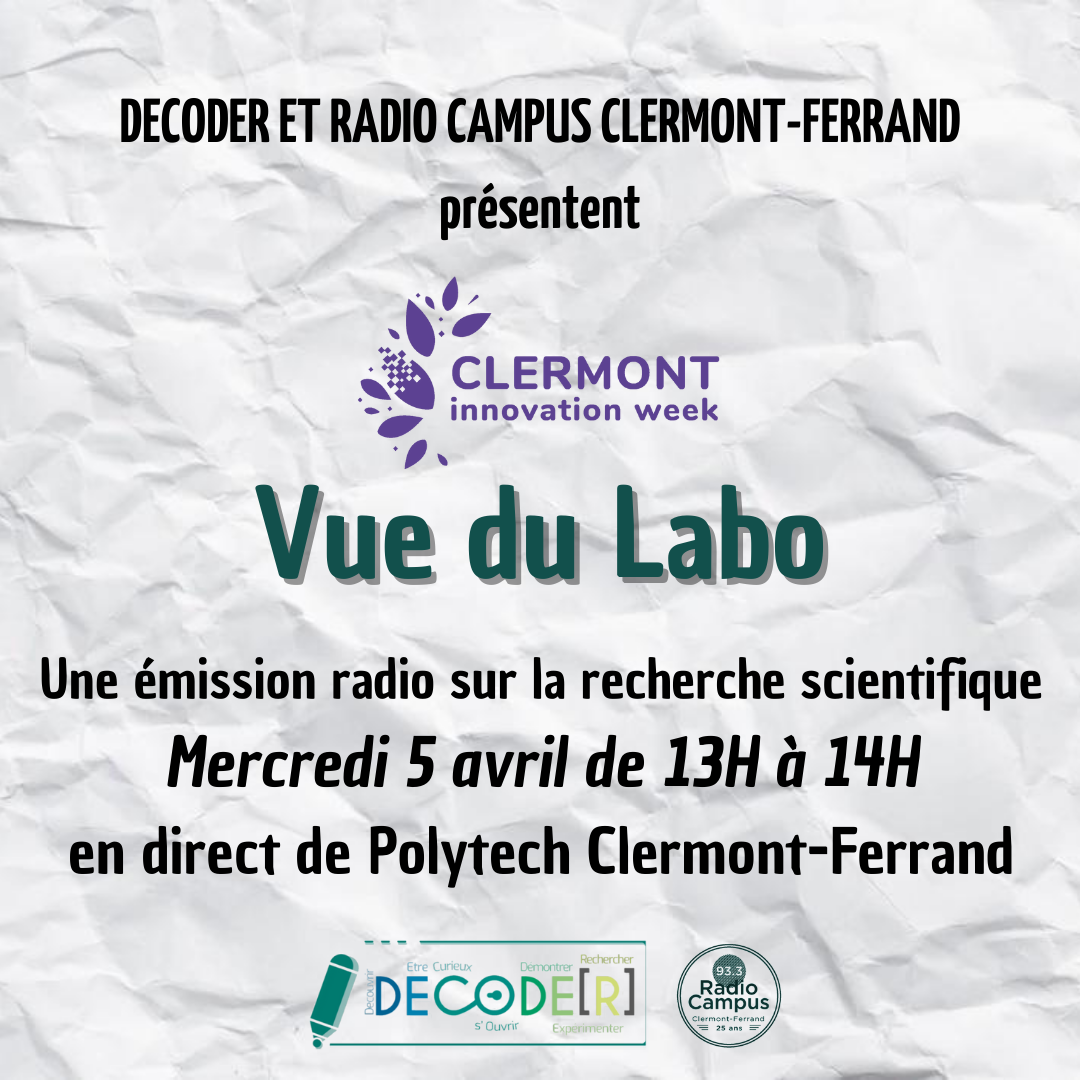 Vue du Labo – Emission spéciale de la Clermont Innovation Week 2023