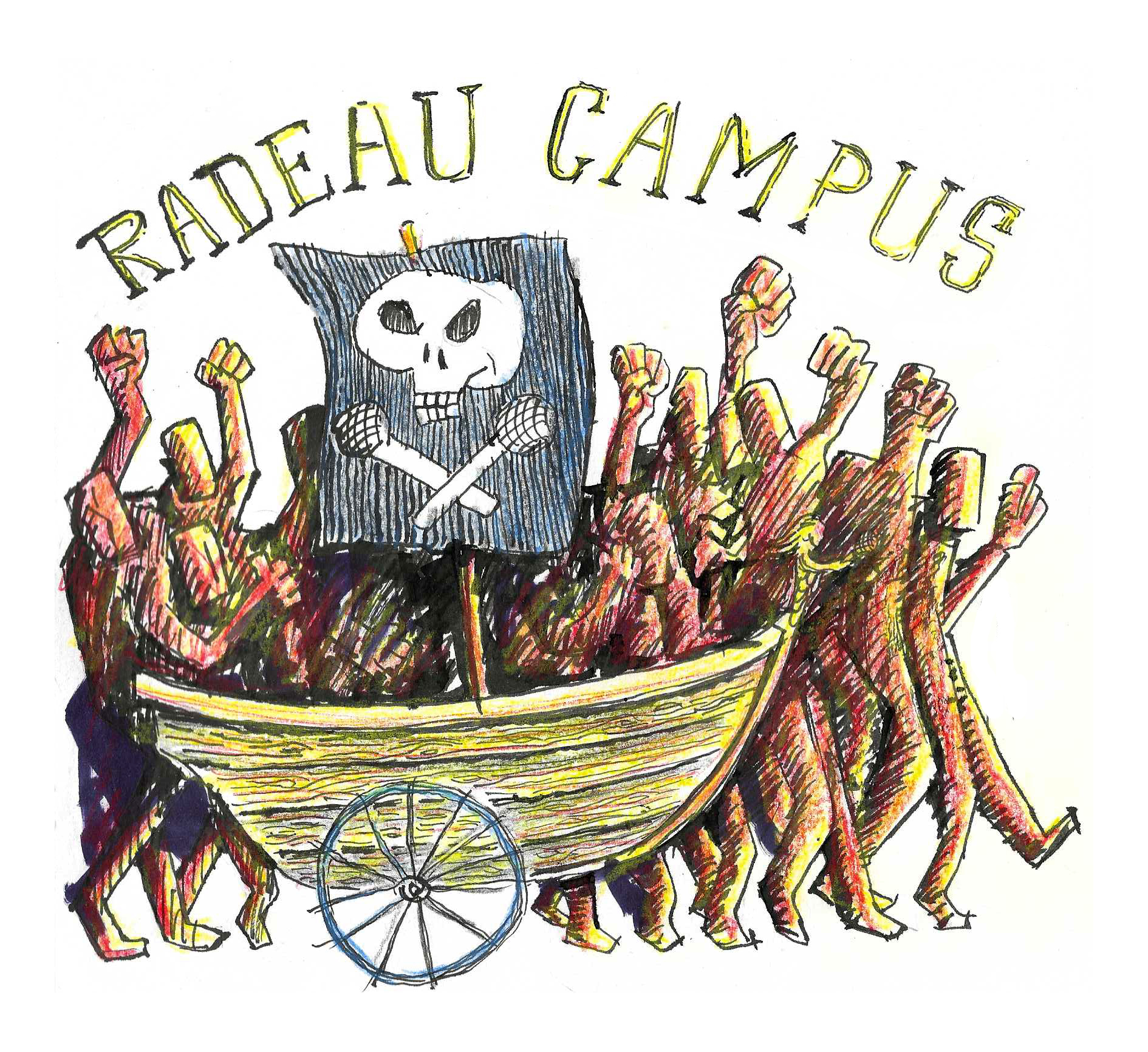 Radeau Campus à la manif du 7 mars 2023