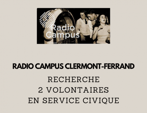 [Trouvés !] RADIO CAMPUS recherche 2 VOLONTAIRES EN SERVICE CIVIQUE