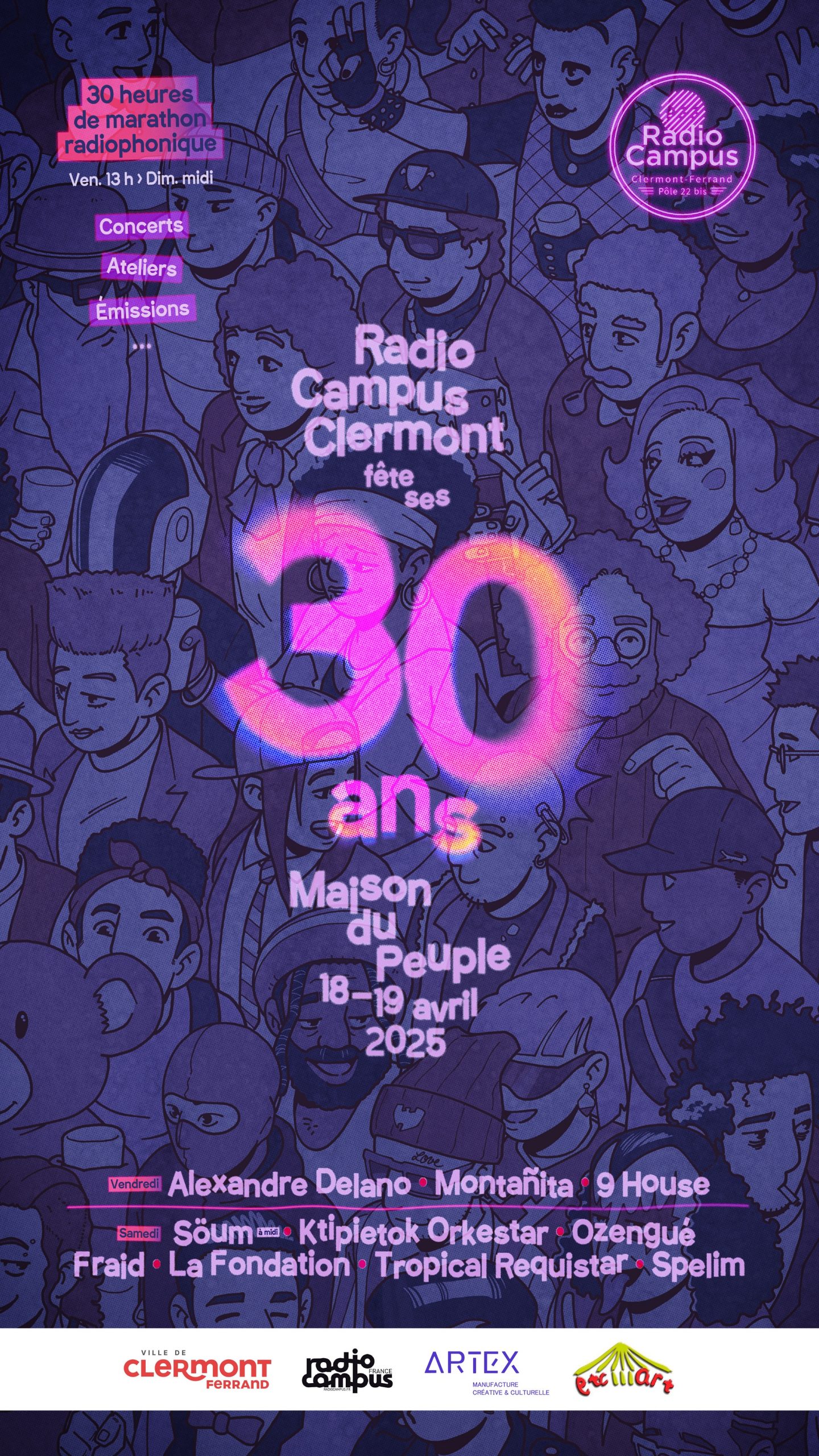 Anniversaire 30 ans Radio Campus