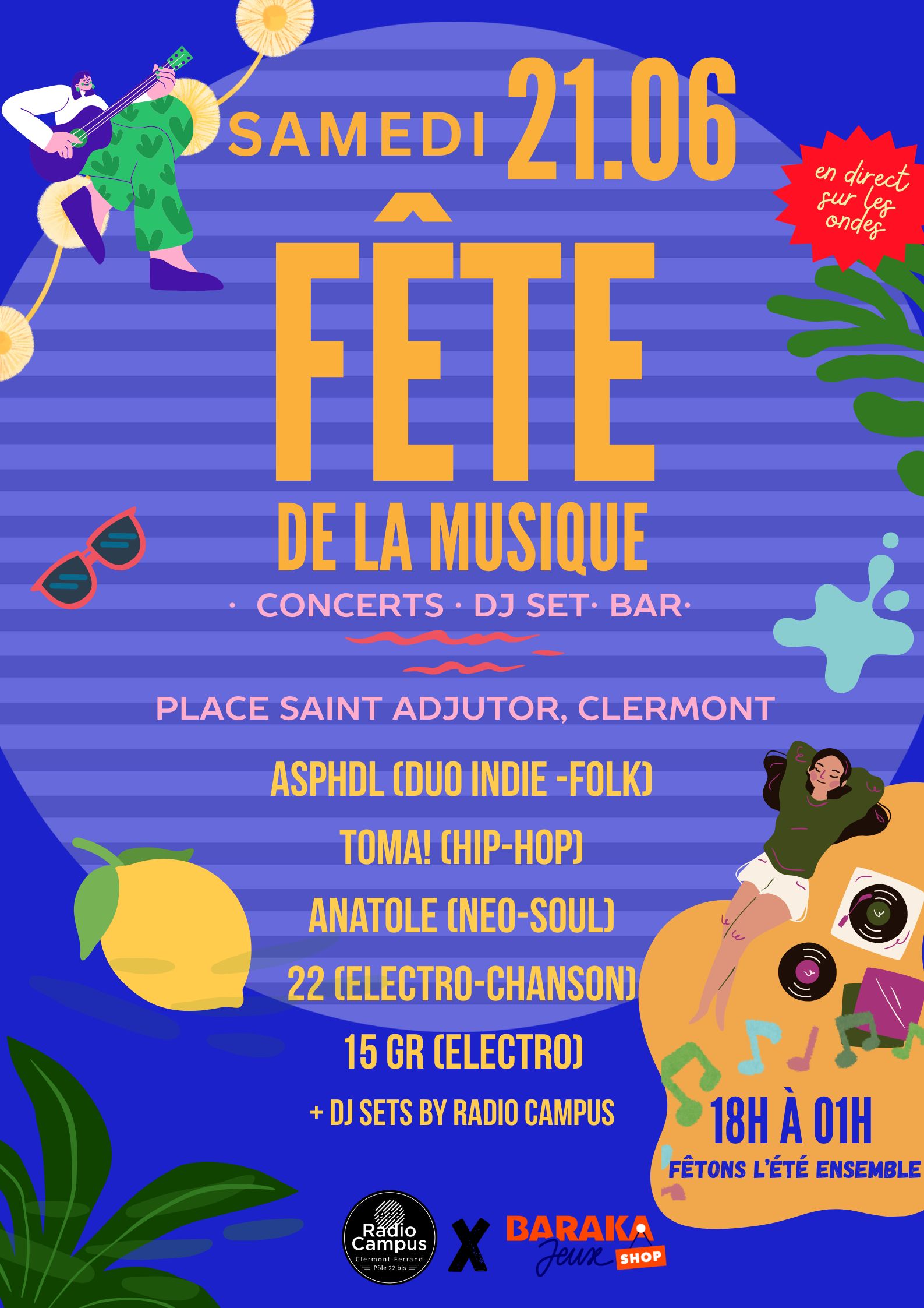 fete de la musique clermont 2025